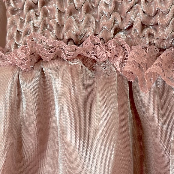 Shimmer Pink Midi Long Sleeves Dress - Picture 11 of 11